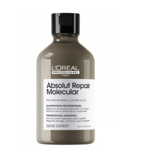 Shampoo de reparación molecular sin sulfatos para cabello dañado